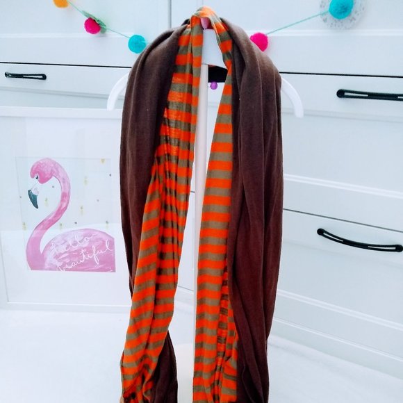 LOOK BY M STRIPE INFINITY SCARF FALL - Picture 2 of 7